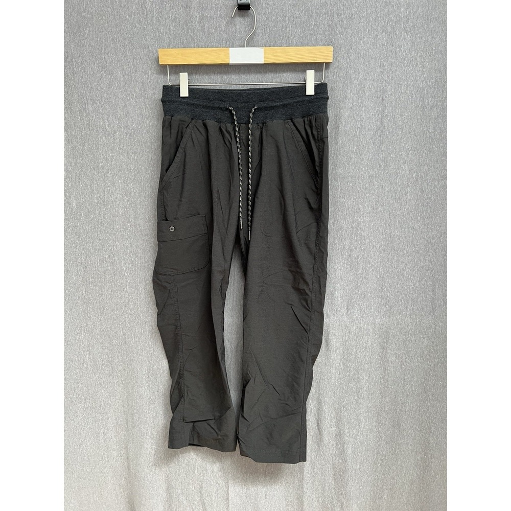 Columbia Women's Sz S Capri Gray Pull On Hiking Pants Pockets